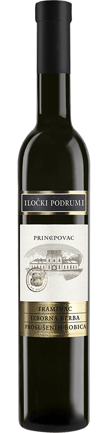 Traminac • izborna berba prosušenih bobica • predikatno vino